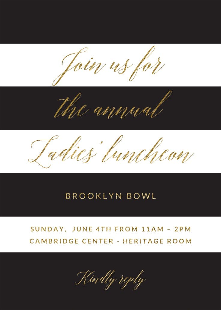 Newly Minted Brunch & Lunch Invitation Template (Free) Greetings Island